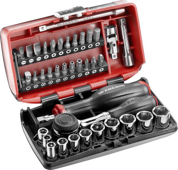 Facom Steckschlüsselsatz metrisch 1/4" (6.3 mm) 17teilig R.360NANOPB