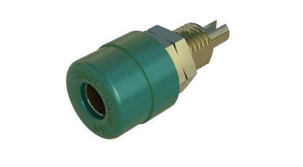 SKS Hirschmann BIL 20 Au gn Laborbuchse Buchse, Einbau vertikal Stift-Ø: 4 mm Grün 1 St.