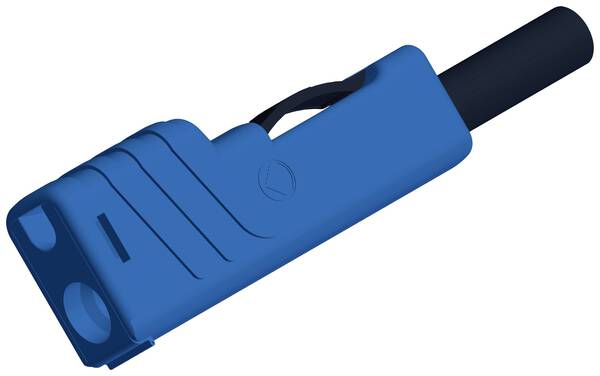 SKS Hirschmann SLS 200 Laborstecker Stecker, gerade Stift-Ø: 4 mm Blau 1 St.
