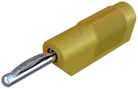 SKS Hirschmann VSB 20 Bananenstecker Stecker, gerade Stift-Ø: 4 mm Gelb 1 St.
