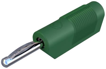 SKS Hirschmann VSB 20 Bananenstecker Stecker, gerade Stift-Ø: 4 mm Grün 1 St.