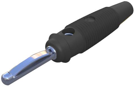 SKS Hirschmann VQ 30 Bananenstecker Stecker, gerade Stift-Ø: 4 mm Schwarz 1 St.