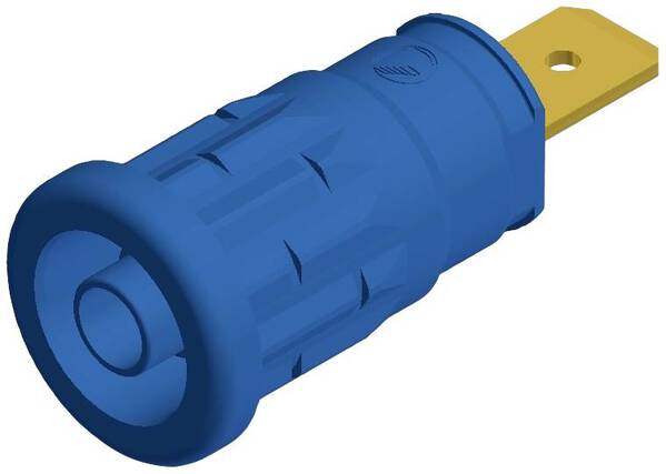 SKS Hirschmann SEP 2620 F6,3 Sicherheits-Laborbuchse Buchse, Einbau vertikal Stift-Ø: 4 mm Blau 1 St.