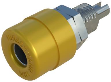 SKS Hirschmann BIL 20 Laborbuchse Buchse, Einbau vertikal Stift-Ø: 4 mm Gelb 1 St.
