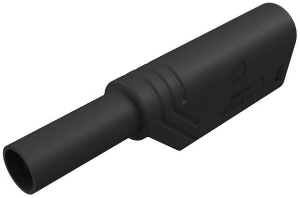 SKS Hirschmann LAS S G Sicherheits-Lamellenstecker Stecker, gerade Stift-Ø: 4 mm Schwarz 1 St.