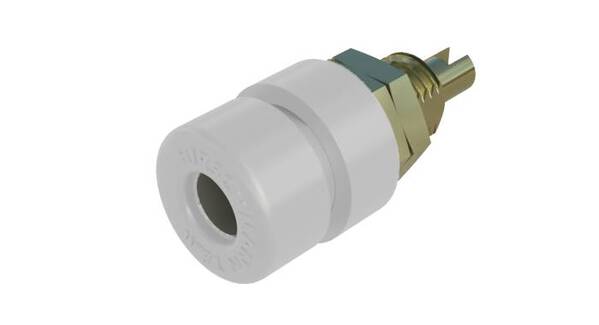 SKS Hirschmann BIL 30 Au Laborbuchse Buchse, Einbau vertikal Stift-Ø: 4 mm Weiß 1 St.