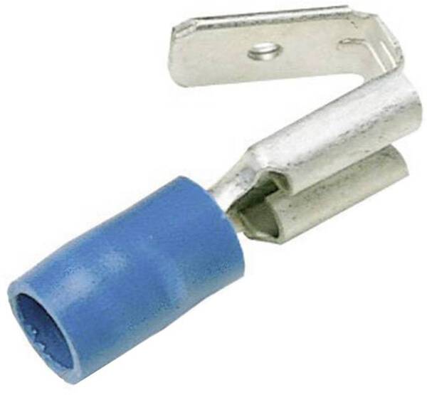LAPP 63102020 Flachsteckhülse mit Abzweig Steckbreite: 6.3 mm Steckdicke: 0.8 mm 180 ° Teilisoliert Blau 50 St.