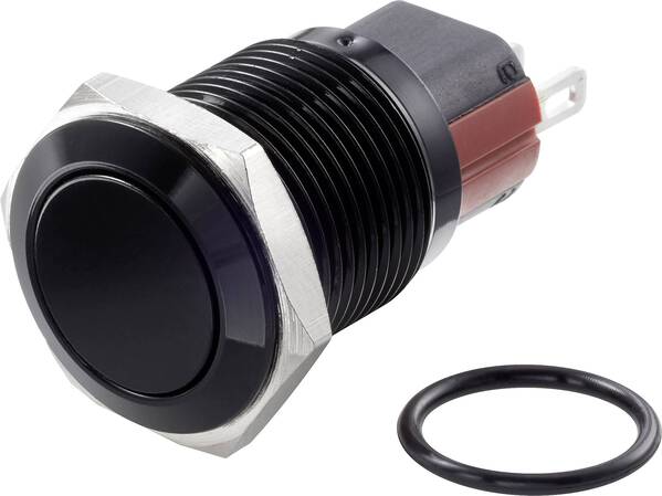 TRU COMPONENTS TC-7494720 TC-GQ16-KF-11/J/A Vandalismusgeschützter Druckschalter 48 V/DC 2 A 1 x Aus/(Ein) tastend IP6