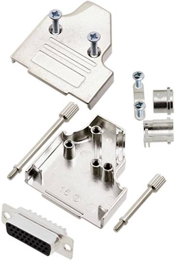 TRU COMPONENTS TCMHDM3515HDS26K 7708924 D-SUB Buchsenleisten-Set 35 ° Polzahl: 26 Lötkelch 1 St.
