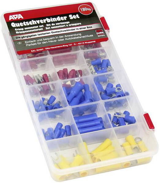 APA 29104 Quetschverbinder-Sortiment 0.25 mm² 6.6 mm² 1 St.