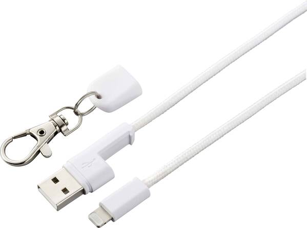 Renkforce Apple iPad/iPhone/iPod Anschlusskabel [1x USB 2.0 Stecker A - 1x Apple Lightning-Stecker] 0.95 m Weiß