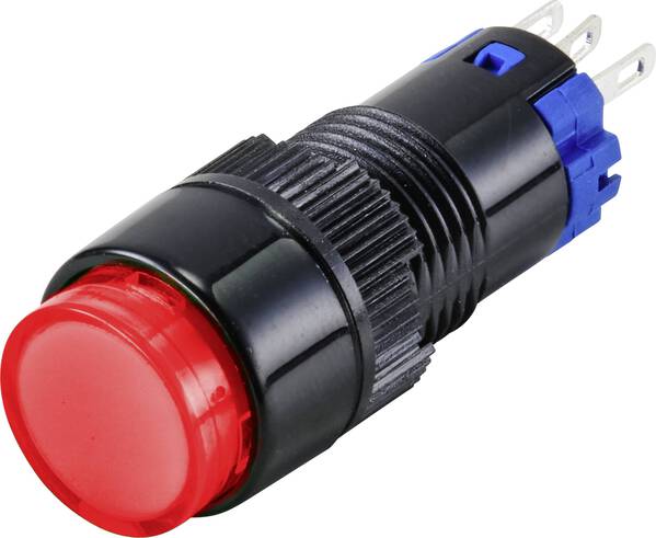 TRU COMPONENTS TC-9428036 LAS2Y-11/R Drucktaster 250 V 3 A 1 x Aus/(Ein) tastend IP40 1 St.