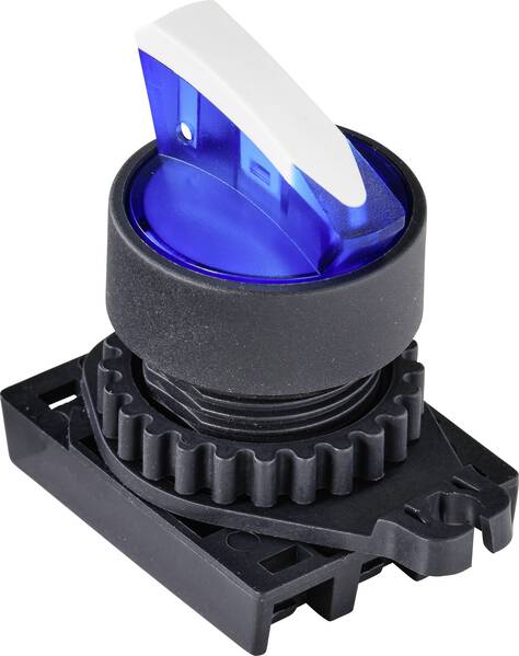 TRU COMPONENTS TC-9860152 S2SRN-L3AB Wahlschalter Knebel Blau 1 x 90 ° 1 St.