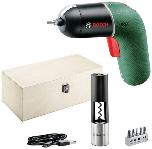 Bosch Home and Garden IXO 6 Classic Vino Set 06039C7103 Akku-Bohrschrauber 3.6 V 2.5 Ah Li-Ion
