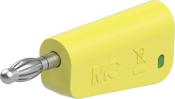 Stäubli LQ-4N-30 Laborstecker Stecker Stift-Ø: 4 mm Gelb, Grün 1 St.