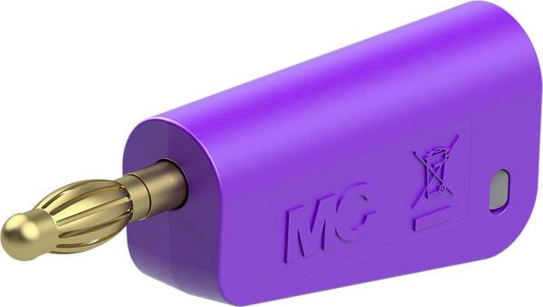 Stäubli LQ-4A-30 Laborstecker Stecker Stift-Ø: 4 mm Violett 1 St.