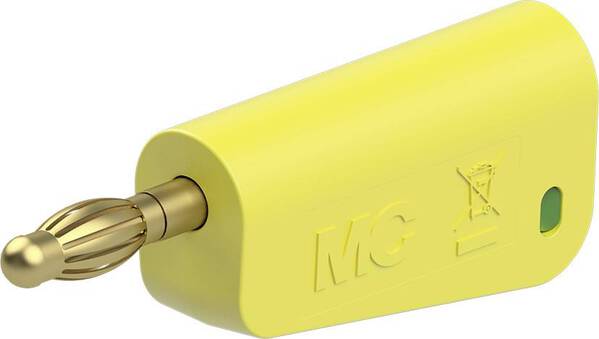 Stäubli LM-4A-39 Lamellenstecker Stecker Stift-Ø: 4 mm Gelb, Grün 1 St.