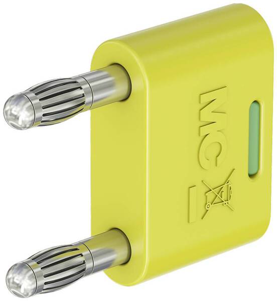 Stäubli KS-4N-19 Verbindungsstecker Grün, Gelb Stift-Ø: 4 mm Stiftabstand: 19 mm 1 St.