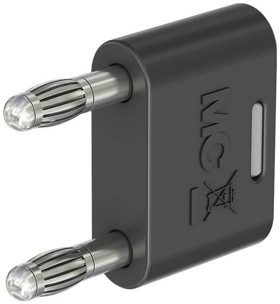 Stäubli KS-4N-19 Verbindungsstecker Schwarz Stift-Ø: 4 mm Stiftabstand: 19 mm 1 St.