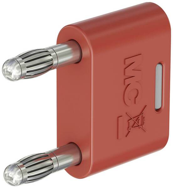 Stäubli KS-4N-19 Verbindungsstecker Rot Stift-Ø: 4 mm Stiftabstand: 19 mm 1 St.