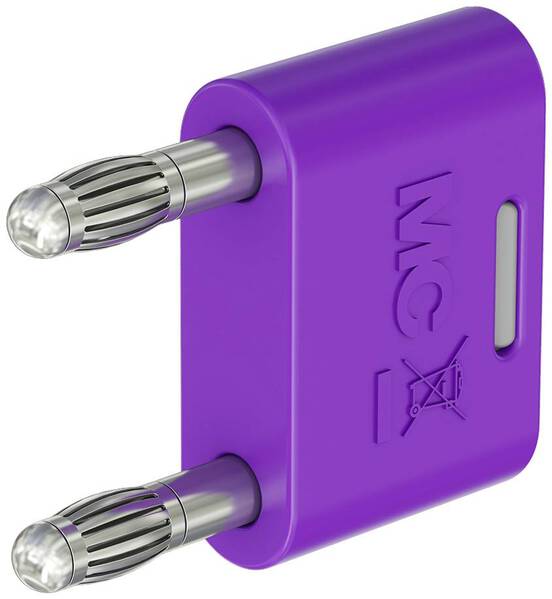 Stäubli KS-4N-19 Verbindungsstecker Violett Stift-Ø: 4 mm Stiftabstand: 19 mm 1 St.