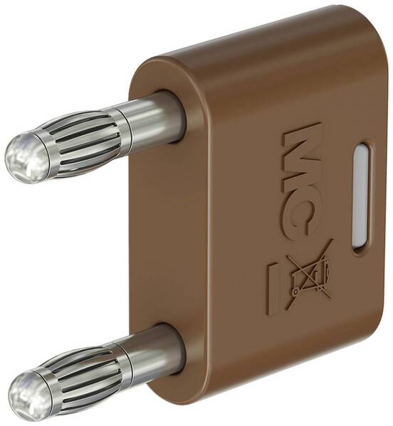 Stäubli KS-4N-19 Verbindungsstecker Braun Stift-Ø: 4 mm Stiftabstand: 19 mm 1 St.