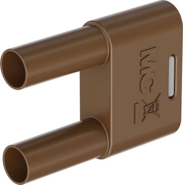 Stäubli SKS-4N-19 Verbindungsstecker Braun Stift-Ø: 4 mm Stiftabstand: 19 mm 1 St.