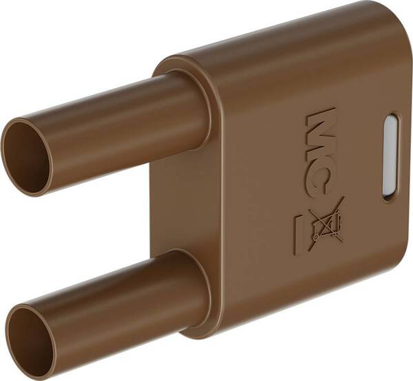 Stäubli SKS2-4N-19 Verbindungsstecker Braun Stift-Ø: 4 mm Stiftabstand: 19 mm 1 St.