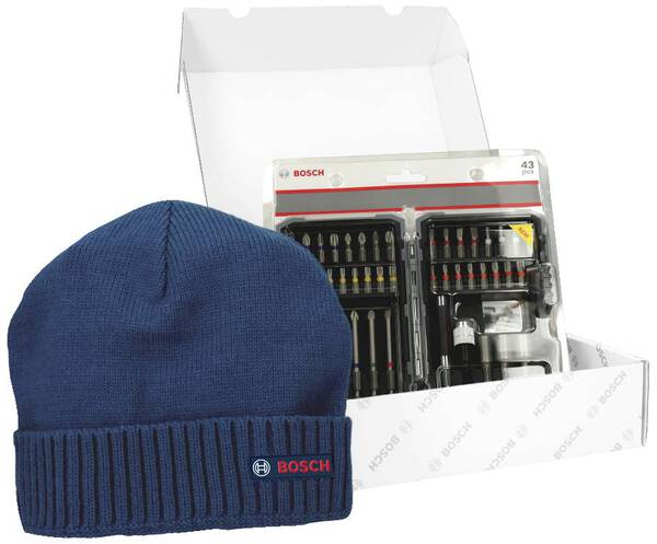 Bosch Accessories 0615997658 Bit-Set 43teilig Kreuzschlitz Phillips, Kreuzschlitz Pozidriv, Schlitz, T-Profil inkl. Bit