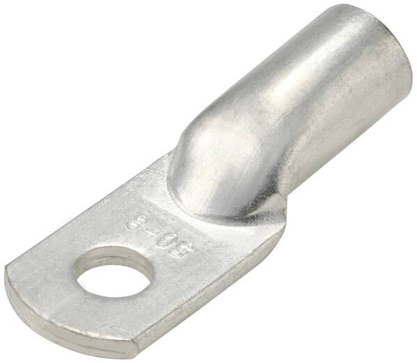 TRU COMPONENTS TC-11991820 Rohrkabelschuh Unisoliert 180 ° M8 50 mm² Loch-Ø: 8.3 mm 1 St.