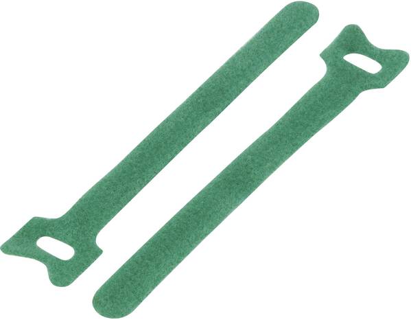 TRU COMPONENTS TC-MGT-150MGN203 Klettkabelbinder zum Bündeln Haft- und Flauschteil (L x B) 150 mm x 10 mm Grün 1 St.
