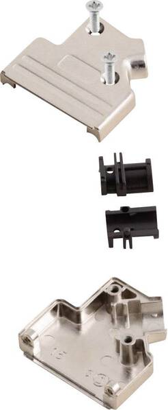 MH Connectors MHDVSL09-K 6560-0206-31 D-SUB Gehäuse Polzahl: 9 Metall 45 ° Silber 1 St.