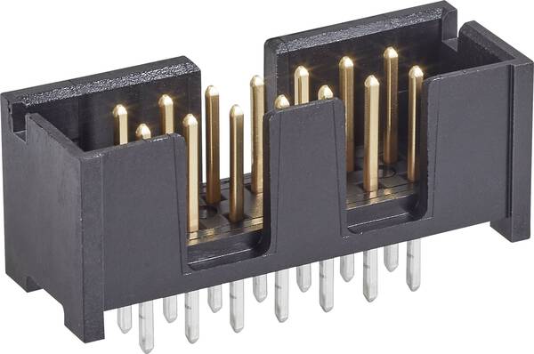 TE Connectivity 5103309-5 Stiftleiste Rastermaß: 2.54 mm Polzahl Gesamt: 20 Anzahl Reihen: 2 1 St.