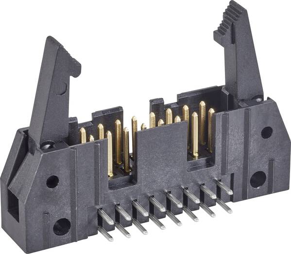 TE Connectivity 5499786-8 Stiftleiste mit Auswurfhebel lang Rastermaß: 2.54 mm Polzahl Gesamt: 34 Anzahl Reihen: 2 1 St.