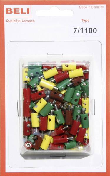 BELI-BECO 7/1100 Miniatur-Bananenstecker Stift-Ø: 2.6 mm 1 Set