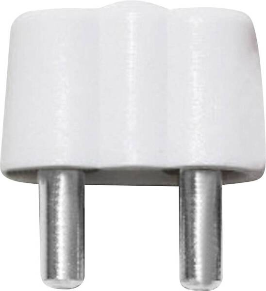 BELI-BECO 61/15ws Miniatur-Bananenstecker Stecker, gerade Stift-Ø: 2.6 mm Weiß 1 St.