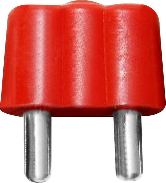 BELI-BECO 61/15rt Miniatur-Bananenstecker Stecker, gerade Stift-Ø: 2.6 mm Rot 1 St.