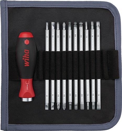 WIHA Feinmechanikerschraubendrehersatz 281 T11 11-tlg.Schlitz/PH/PZD/TX/6KT WIHA