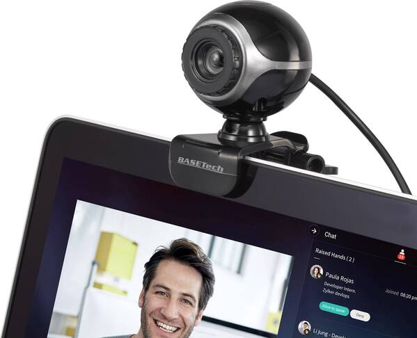 Basetech Classic BS-WC-01 Webcam 640 x 480 Pixel Klemm-Halterung