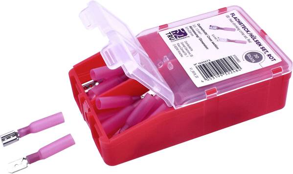TRU COMPONENTS TC-6646692 Quetschverbinder-Sortiment 0.50 mm² 1.50 mm² Rot 60 St.