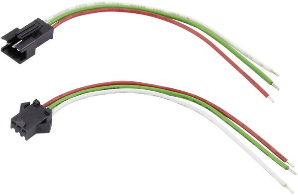 TRU COMPONENTS TC-6649236 Steckbuchse mit Litze Polzahl Gesamt: 3 Rastermaß: 2.50 mm 1 Set