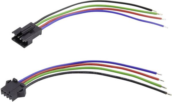TRU COMPONENTS TC-6649240 Steckbuchse mit Litze Polzahl Gesamt: 4 Rastermaß: 2.50 mm 1 Set