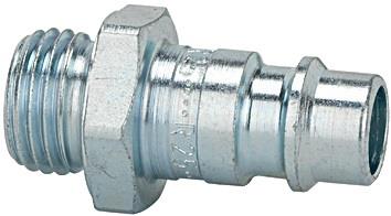 RIEGLER Stecknippel STA verz.Stecker DN 7,2-7,8 AG G 3/8 Zoll SW 19mm RIEGLER