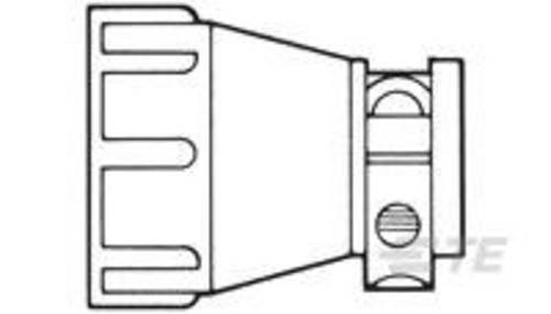 TE Connectivity 1-206070-0 Rundstecker Kabelklemme Serie (Rundsteckverbinder): CPC 1 St.