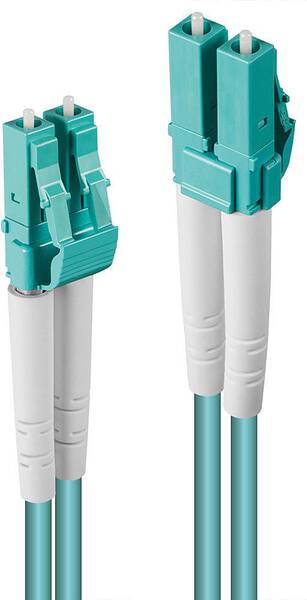 LINDY 46402 Glasfaser LWL Anschlusskabel [1x LC-Stecker - 1x LC-Stecker] 50/125 µ Multimode OM3 50.00 m