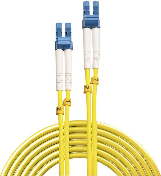LINDY 47453 Glasfaser LWL Anschlusskabel [1x LC-Stecker - 1x LC-Stecker] 9/125 µ Singlemode OS2 5.00 m