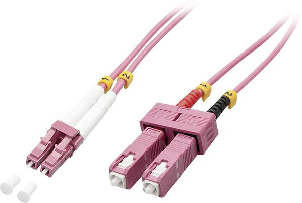LINDY 46360 Glasfaser LWL Anschlusskabel Multimode OM4 1.00 m