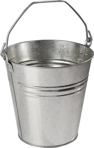 Nordwest Eimer 9,5l Stahlblech,verz.silber D.280mm H.280mm