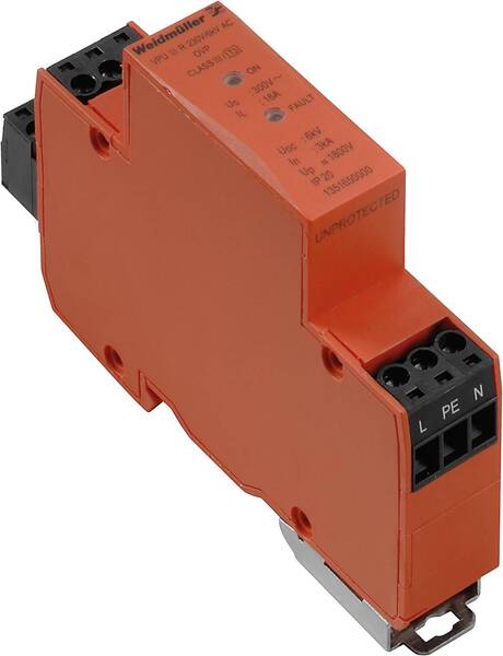 Weidmüller 1351650000 VPU III R 230V/6kV Überspannungsschutz-Ableiter Überspannungsschutz für: Verteilerschrank 3 kA 1