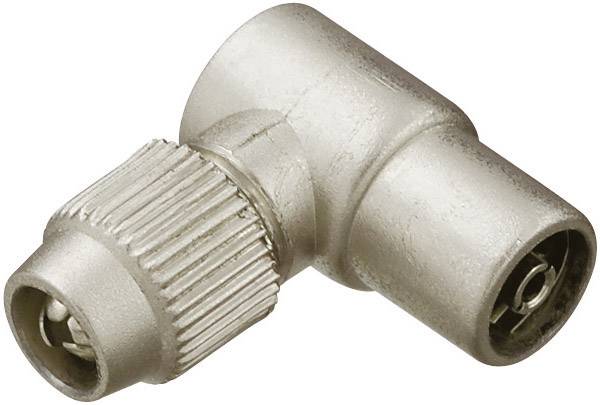 Renkforce 0410322 Koax-Winkelkupplung Metall Anschlüsse: Koax-Buchse IEC Kabel-Durchmesser: 7 mm 1 St.